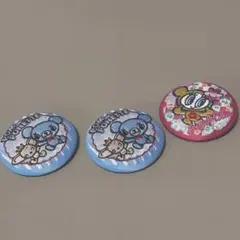 ナルミヤキャラクターズ 刺繍缶バッジビスケット