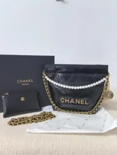 VIPノベルティ パール チェーン バッグ 美品 多ウェイ おしゃれ エレガント