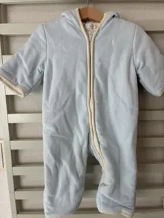 Ralph Lauren フリースロンパース 水色