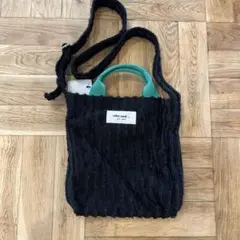 niko and... ニコアンド 2WAY テープトートバッグM ブラック