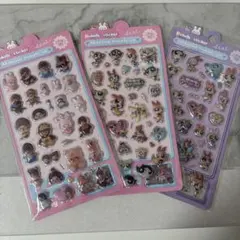 パワーパフガールズ モンチッチ ぷっくりシール 立体シール 3枚セット