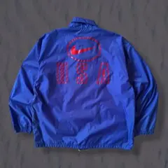 【超希少】90s NIKE ナイロンジャケット USAモデル アメリカ 青×赤