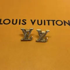 極美品　LOUIS VUITTON LV アイコニック ストラス ピアスのサムネイル