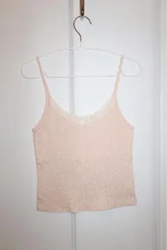 brandy melville pink y2k 花柄 キャミソール