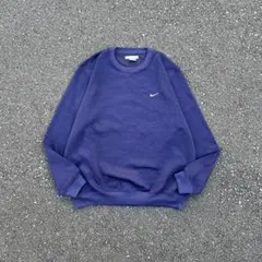 00s NIKE ロゴスウェット ワンポイント　刺繍ロゴ スモールスウォッシュ