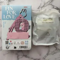 【正規品】ラブブ イニシャル チャーム PIN FOR LOVE「 V 」