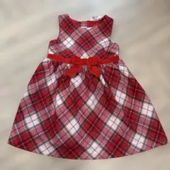 H&M チェック柄ワンピース 2-3y