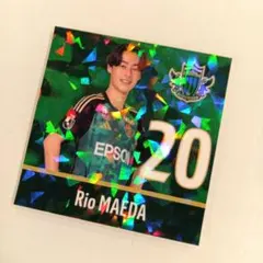松本山雅 クラブガンズジュニア限定品 2025年プレイヤーズシール 前田陸王選手