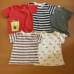 【まとめ売り】キッズTシャツ5枚セット 120cm 男の子　西松屋他のサムネイル