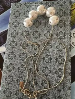 値下げした！パール風ビーズ ネックレス