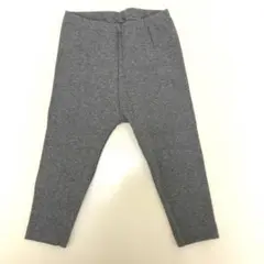 【新品・未使用】ユニクロ ベビー 80 レギンス 10分丈 グレー