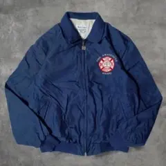 80s USA製 WEST WIND TALONジップ企業刺繍ジャケットL