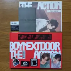 ボイネク テサン action play 赤 トレカ2枚 ステッカー CDセット