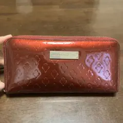 PATRICK COX 長財布 エナメル レッドのサムネイル