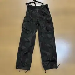 希少実物90s イギリス軍 後染めブラックコンバットパンツ③⭐️カッコいい個体です