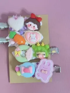 ヘアクリップ4本セット