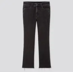 UNIQLO ハイライズスキニーフレアアンクルジーンズ　未使用　美品　【M】