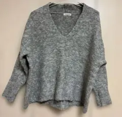 サマンサモスモス　Vネック ニットセーター 長袖 モカ