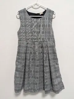 petit main チェック ワンピース 120 入学式 卒園式 発表会