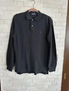 ポロ ラルフローレン 長袖ポロシャツ Lサイズ ダークグレー