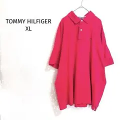 トミーヒルフィガー/ポロシャツ/ワンポイントロゴ刺繍オーバーサイズカジュアル