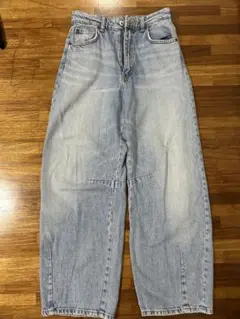 ZARA ワイドレッグデニムパンツ EUR 32