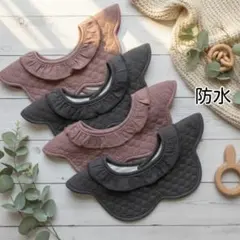 よだれかけベビースタイ防水エプロンベビー用品男の子女の子お食事スタイ_aa