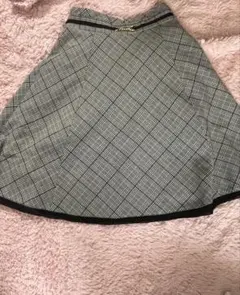 ミッシュマッシュ チェック柄フレアスカート