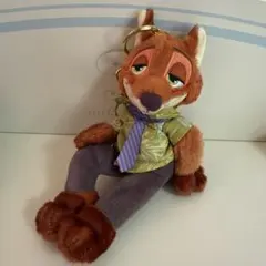 ディズニーストア　ズートピア　ニック　ぬいぐるみキーホルダー