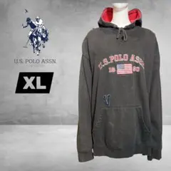 109　US．POLO．ASSN プルオーバーパーカー　XL ブラックのサムネイル