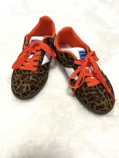 美品！レオパード柄 スニーカー オレンジのサムネイル