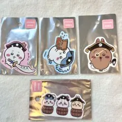 ちいかわアドベンチャー スマホに貼れるサイズのステッカー 4点セット