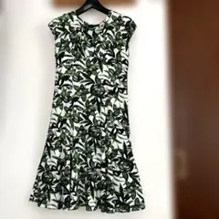 TALBOTS ノースリーブ ひざ丈ワンピース Sサイズ