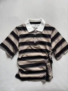 ★新品★BAUM UND PFERDGARTEN ストライプ柄 五分袖ポロシャツ