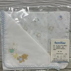 【新品】ファミリアfamiliar ガーゼハンカチ　２枚入り　うさぎ　くま