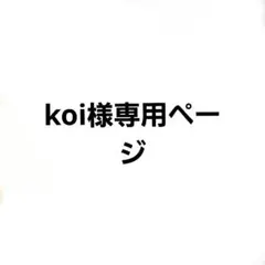 koi様　専用ページ