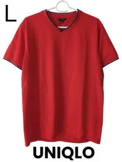 〔L〕UNIQLO ユニクロ 半袖Tシャツ スポーツ メンズ メッシュ オレンジ