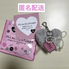 JILL by JILLSTUART ふわもこファー&ロゴチャームセット グレー