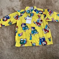 新品　チエコサク　ミキハウス　総柄シャツ