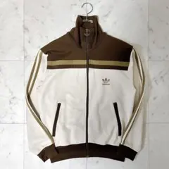 《希少カラー》アディダス トラックジャケット ベージュ×ブラウン×カーキ M