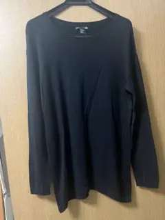 【お値下げ】H&M 黒 ゆったり長袖ニット薄手　着回し良