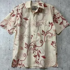 PAIKAJI パイカジ アロハシャツ L 日本製 花柄 総柄 コットンのサムネイル