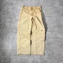 80-90s 星タグ USA製 ブラウン ダブルニー カーハート 31×30