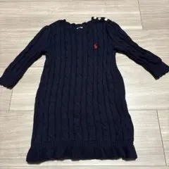 Ralph Lauren ネイビー 長袖　ワンピース