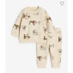 【未使用】H&M パターンスウェット2アイテムセット　くまのプーさん