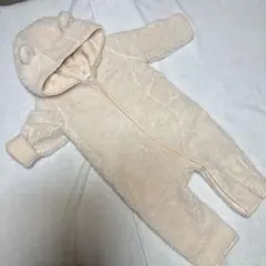 GAP クマ耳付きフリースロンパース