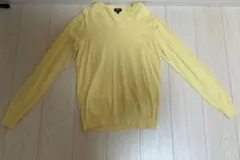 UNIQLO イエローVネックセーター Mサイズ