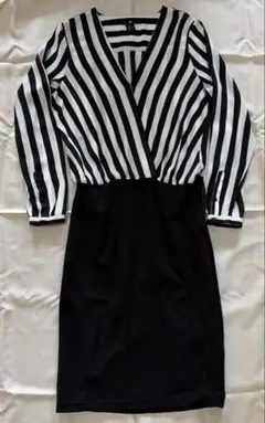 H&M エイチアンドエム　ワンピース　38 ストライプ