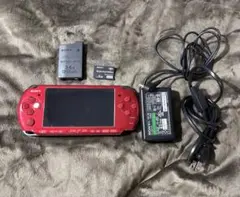 SONY PSP-3000 レッド 本体 充電器