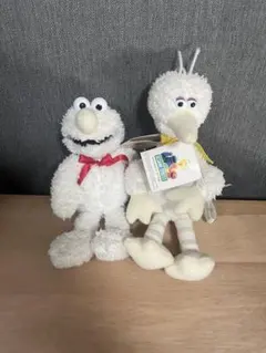 黄金の限定品セサミストリートエルモとビッグバード ぬいぐるみセット